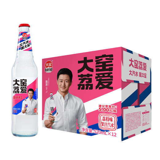 大窑荔爱 荔枝味果味汽水 520ml 商品图1
