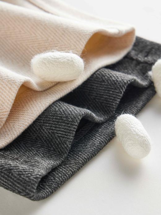 【多妈团购 人字纹羊毛蚕丝裤202538】羊毛的细腻与蚕丝的柔滑，保暖又亲肤，松紧腰更包容更方便，温柔沉稳，秋冬比必入-连横 商品图7