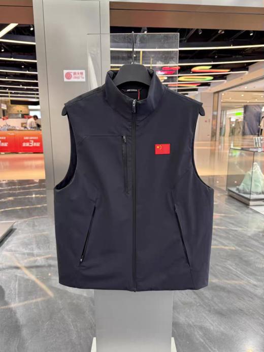 安踏冠军2025冬装新款男士羽绒马甲商务保暖内搭黑背心152540909 商品图0