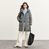 【年货节】熙世界高级感灰色羽绒服女中长款气质连帽防风保暖外套2025冬新款 商品缩略图2