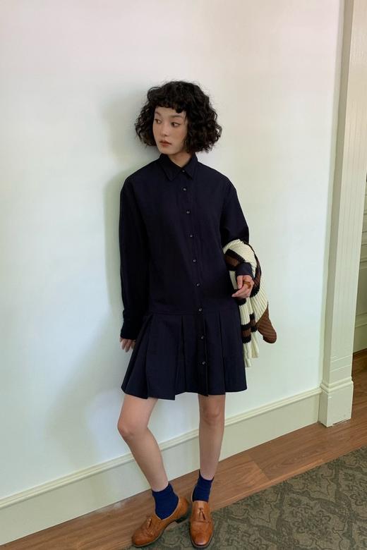 Kai & Kiera 时尚叠穿条纹马甲毛衣两件套连衣裙 21492 商品图3