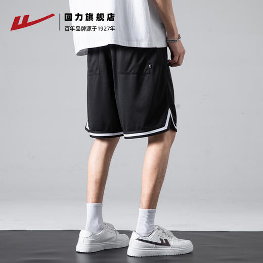 回力男士短裤夏季宽松休闲运动五分裤冰丝薄款透气美式篮球短裤男 商品图1