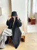 【YW】无忧购长款双面100%羊毛大衣西装领渔夫帽两件毛呢气质外套（截单后3-5天发货） 商品缩略图3