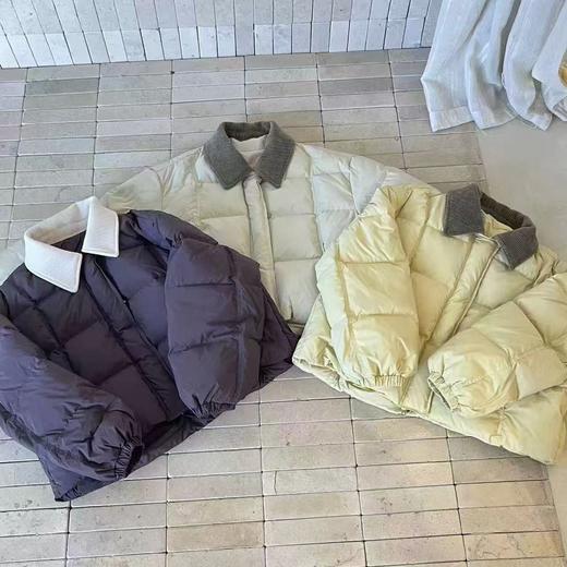 【YW】无忧购韩系白鸭绒灯芯绒领羽绒服女短款甜美小个子面包服25021（截单后7天发货） 商品图9