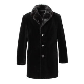 Marco Azzali 黑色皮毛一体 L5361200