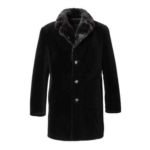 Marco Azzali 黑色皮毛一体 L5361200 商品图0