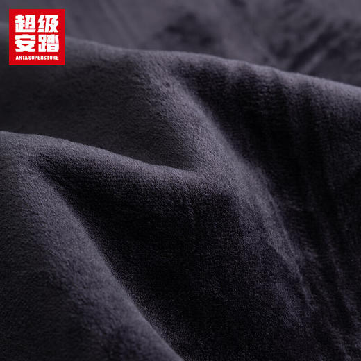 超级安踏加绒连帽运动外套男士秋冬保暖训练针织修身夹克外套男152547704U 商品图7