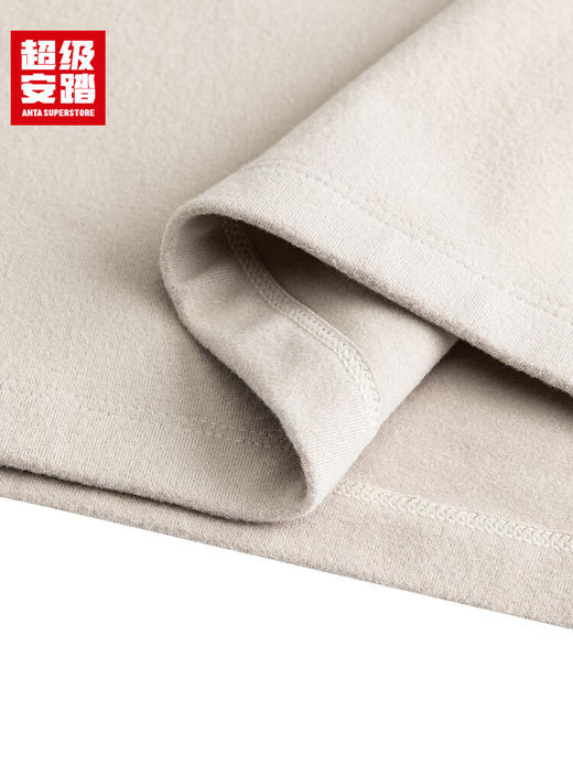 超级安踏甲壳盾抗菌长T男秋冬加绒半拉链卫衣通勤内搭152547408U 商品图5