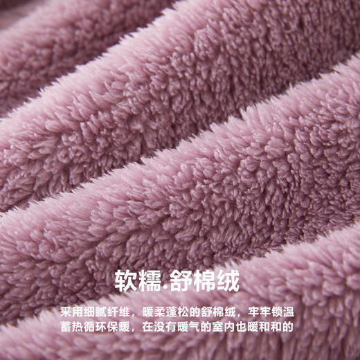 双面暖绒~冬季珊瑚绒睡衣女加绒加厚可外穿秋冬法兰绒家居服男款情侣睡衣 商品图1