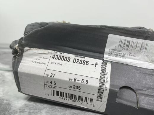 瑕疵ECCO/爱步 女士低帮平底小白鞋休闲板鞋 柔酷7号430003 商品图3