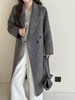 【YW】无忧购长款双面100%羊毛大衣西装领渔夫帽两件毛呢气质外套（截单后3-5天发货） 商品缩略图2