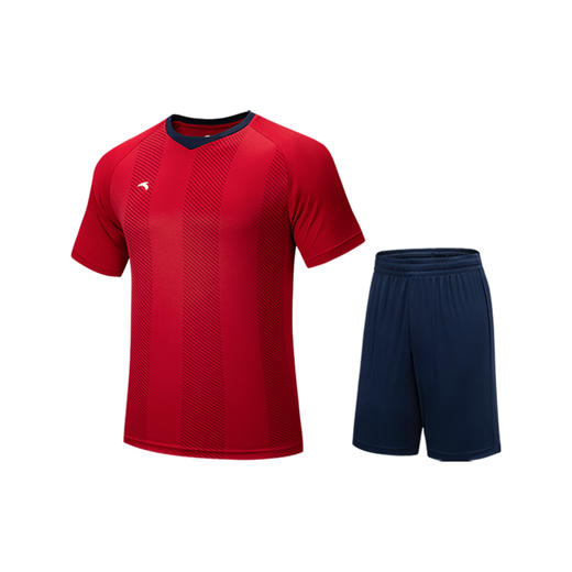 超级安踏男子速干足球套装透气亲肤比赛服运动短袖短裤152541201U 商品图3