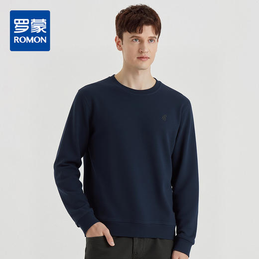 【简约纯色】罗蒙春秋冬卫衣男舒适透气休闲百搭套头长袖男士卫衣 商品图0