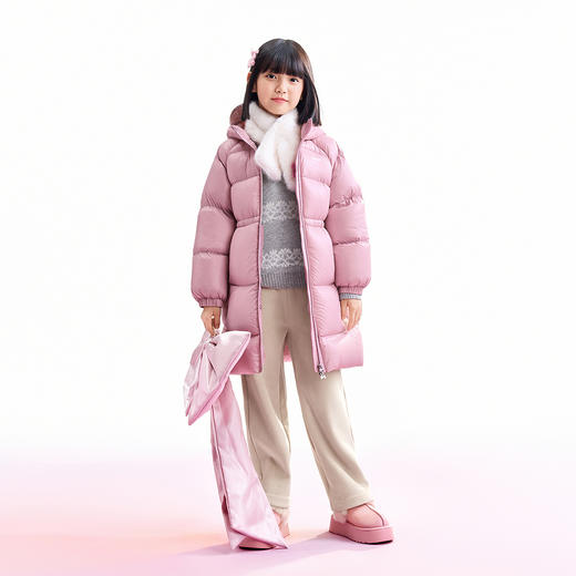 【实体店同款】女童加长款羽绒服冬季新款安奈儿童装AG545398 商品图6