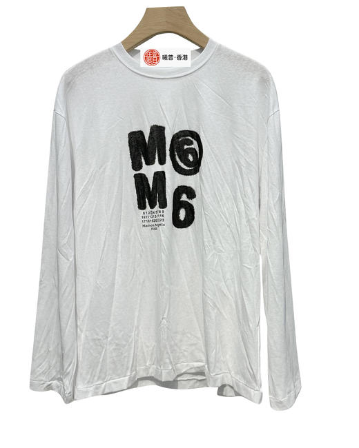 男款褶皱印花长袖T恤ba016 商品图0