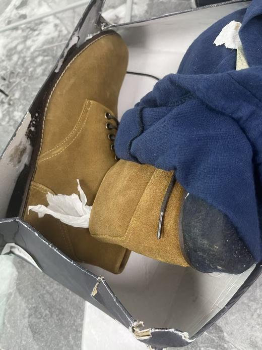 瑕疵Brooks Brothers/布克兄弟 瑕疵 男反毛皮绒工装马丁靴 商品图0