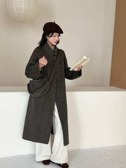 【YW】无忧购秋冬韩版送包包两件套韩系减龄宽松型呢子大衣（截单后3-5天发货） 商品图10