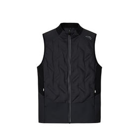 安踏跑步轻量羽绒运动马甲男冬季新款立领加厚夹克外套152545606