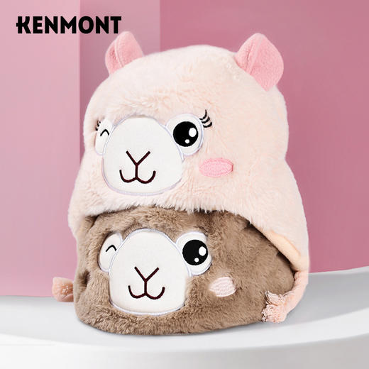 【福利款】卡蒙卡通儿童护耳毛绒帽KM-4678 | 双色设计、萌趣造型、男女宝宝通用、护耳厚实保暖【HZ】 商品图0