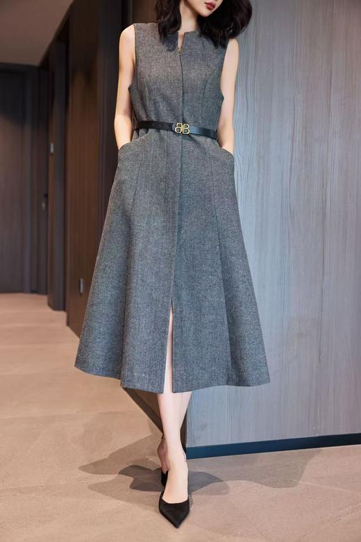 灰色羊毛连衣裙 商品图6