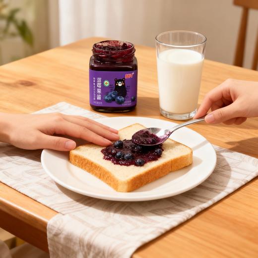 有机蓝莓果酱140g酸酸甜甜配料只有蓝莓 商品图0