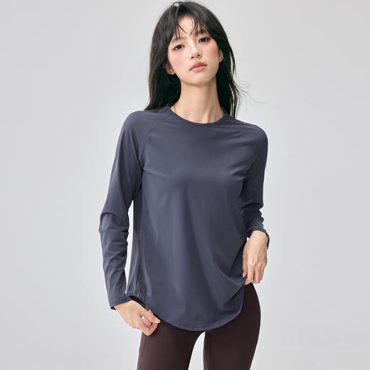 Gymicon能量符号 秋冬宽松瑜伽服休闲运动服女透气速干跑步健身长袖T恤YASY2531 商品图1