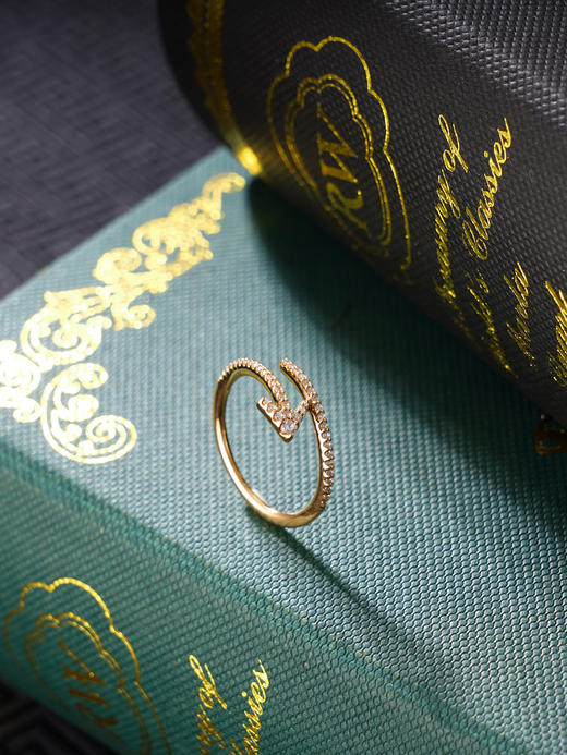 子佩集S925银【永恒之箭】戒指纯银【KK712R】时尚镀金2501 商品图1