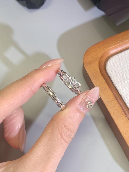 卡蒂罗KADER 无限眷恋情侣对戒 蝴蝶结钟爱久久轻奢小众原创可调节一对设计 闪耀吸睛恋爱频率#好运 商品图5