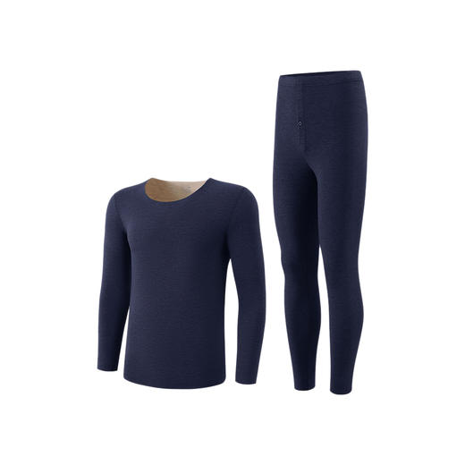 爱帝男士山羊绒蚕丝加厚无痕裁蓄热保暖内衣套装 商品图7