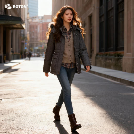 【第2件半价！尾货清仓不退换】波顿女士羽绒LJ639 商品图1