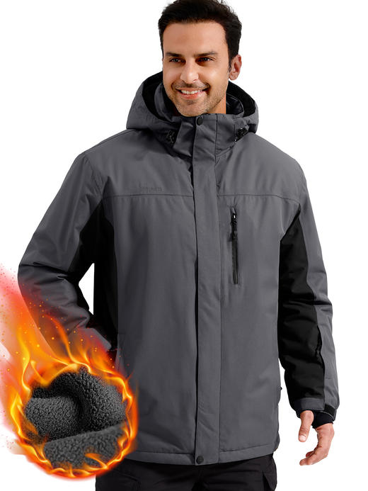 【防水防风 加厚加绒 耐造抗寒】冬季硬核保暖户外战术装载滑雪棉服ds（zb） 商品图10