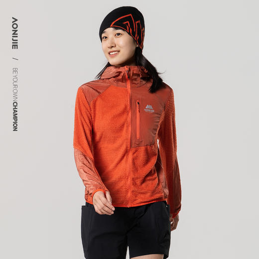 奥尼捷P绒连帽夹克超轻保暖透气夹克易打理耐造户外男女运动外套夹克 商品图3