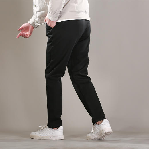 DRONKOO 2025 正常腰左袋绣线织唛复合绒基础款厚休闲长裤 商品图3