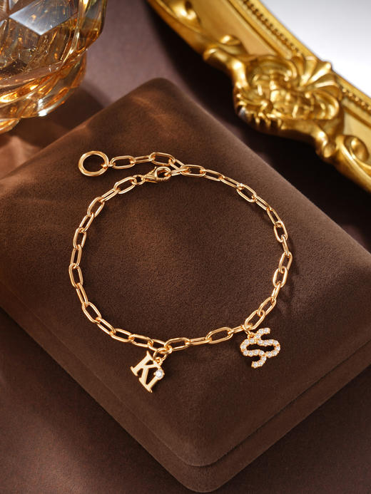 子佩集S925银【柏拉图之吻】手链纯银【KK232C】时尚镀金2501 商品图0