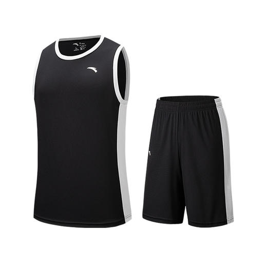 超级安踏男子速干篮球套装透气比赛服运动背心短裤T恤152541202U 商品图0