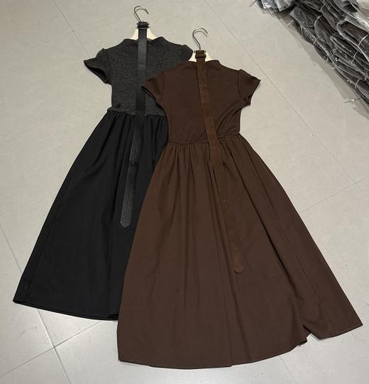 【门店同款】ENJOY秋季“浮光织影”收腰短袖连衣裙 166194909 商品图0