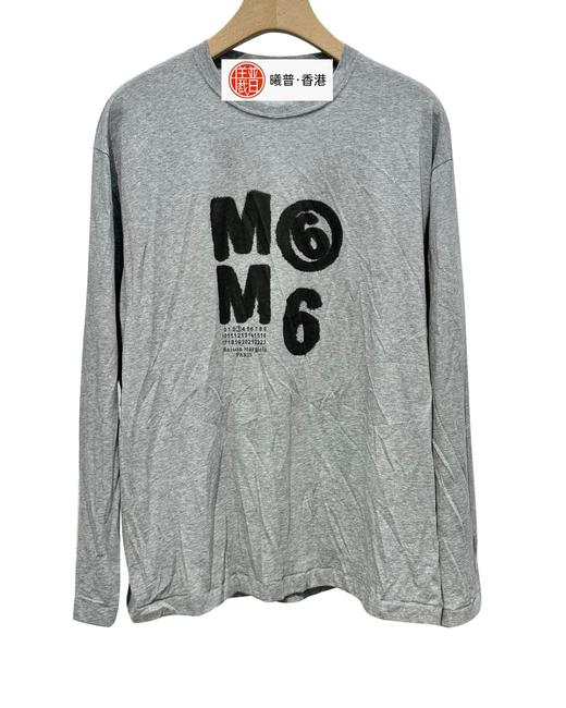 男款褶皱印花长袖T恤hu016 商品图0