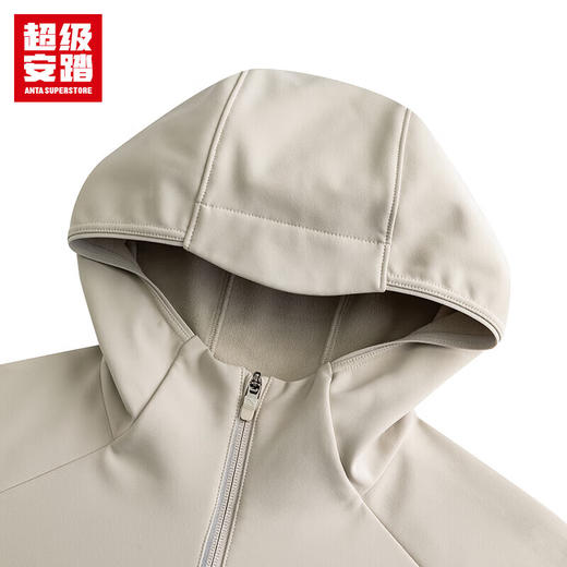 超级安踏防水加绒外套男秋冬保暖通勤夹克连帽运动上衣152547602U 商品图4