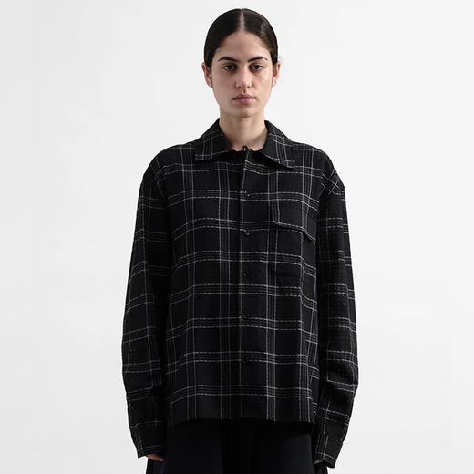 YMC WRAY SHIRT 英伦风女装羊毛格纹长袖衬衫 商品图0