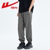 回力运动卫裤男士春秋新款灰色保暖加绒加厚束脚宽松针织休闲裤潮 商品缩略图6