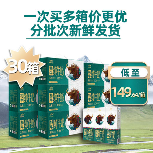 【莲续订30箱】青藏祁莲 祁连山牧场 牦牛奶含量80% 一次下单分期发货 商品图0