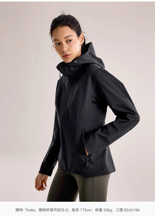 【秒杀价已调 直接拍】凯乐石 女士薄绒 短款 宽松 软壳外套 冲锋衣 商品图2