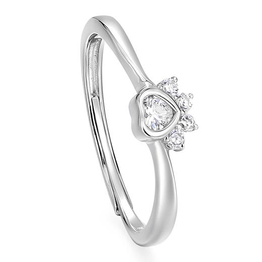 卡蒂罗KADER 心动守护情侣对戒 莫比乌斯环原创俏皮招财猫爪可爱甜美浪漫氛围感可调节一对 日常百搭通勤约会必备 商品图3