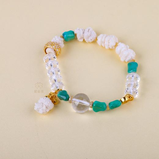 【四季发财】貔貅蓝松牙雕手串    ZX2506173 商品图3