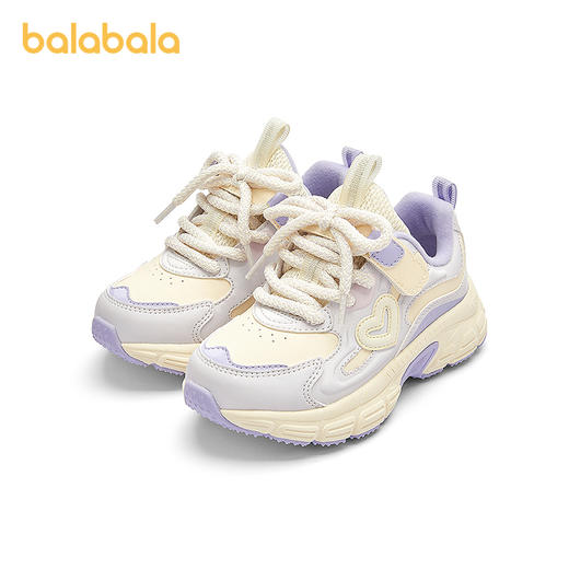 巴拉巴拉童鞋儿童运动鞋女童鞋2025新春秋鞋子潮流老爹鞋甜美爱心 商品图4
