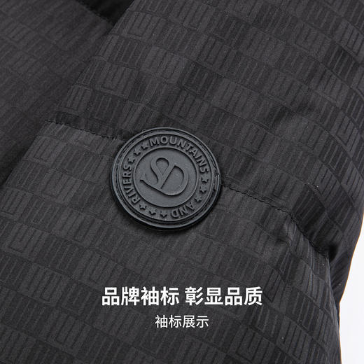 【门店新品&白鸭绒】圣得西男羽绒服25冬季时尚提花连帽羽绒外套 商品图6
