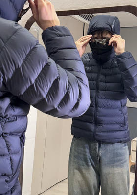 原单鸟家850蓬白鹅绒排骨羽绒服111401