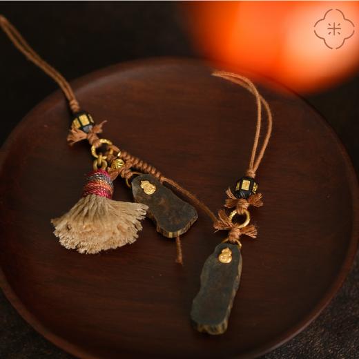 米马饰物 手工藏地风格门把手挂/包挂/手机挂 日常聚财 节流比开源更重要 商品图2