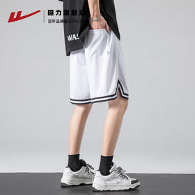 回力男士短裤夏季宽松休闲运动五分裤冰丝薄款透气美式篮球短裤男