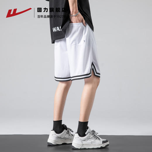 回力男士短裤夏季宽松休闲运动五分裤冰丝薄款透气美式篮球短裤男 商品图0